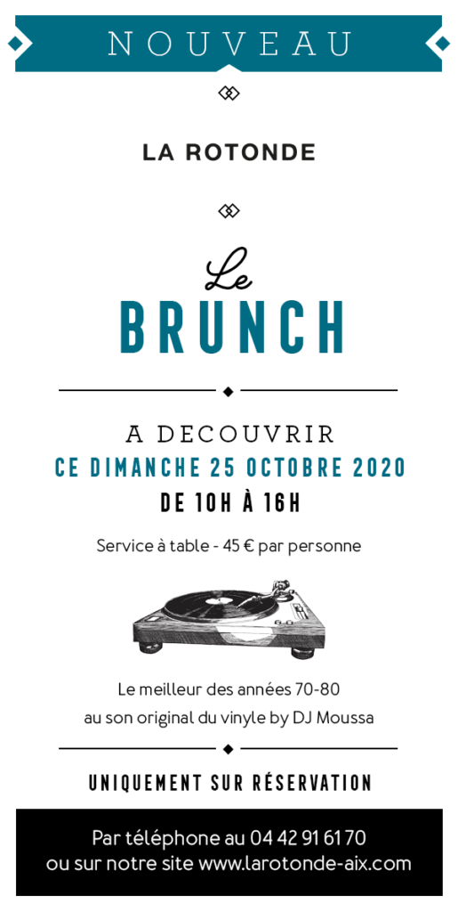 Brunch La Rotonde Aix en Provence