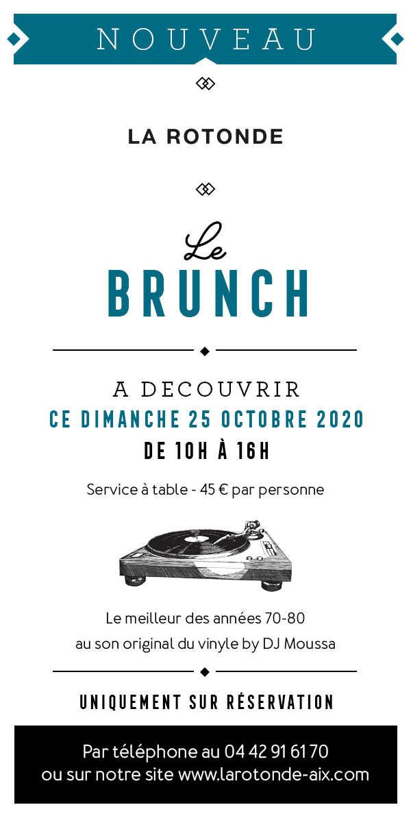 Brunch de la Rotonde – Dimanche 25 octobre 2020